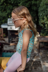 Unisex Kids' Vest - Turquoise Fruit Splash - Morning Marvels