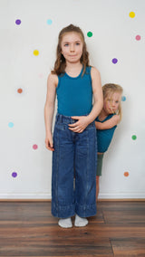 Unisex Kids' Vest - Peacock Blue - Morning Marvels