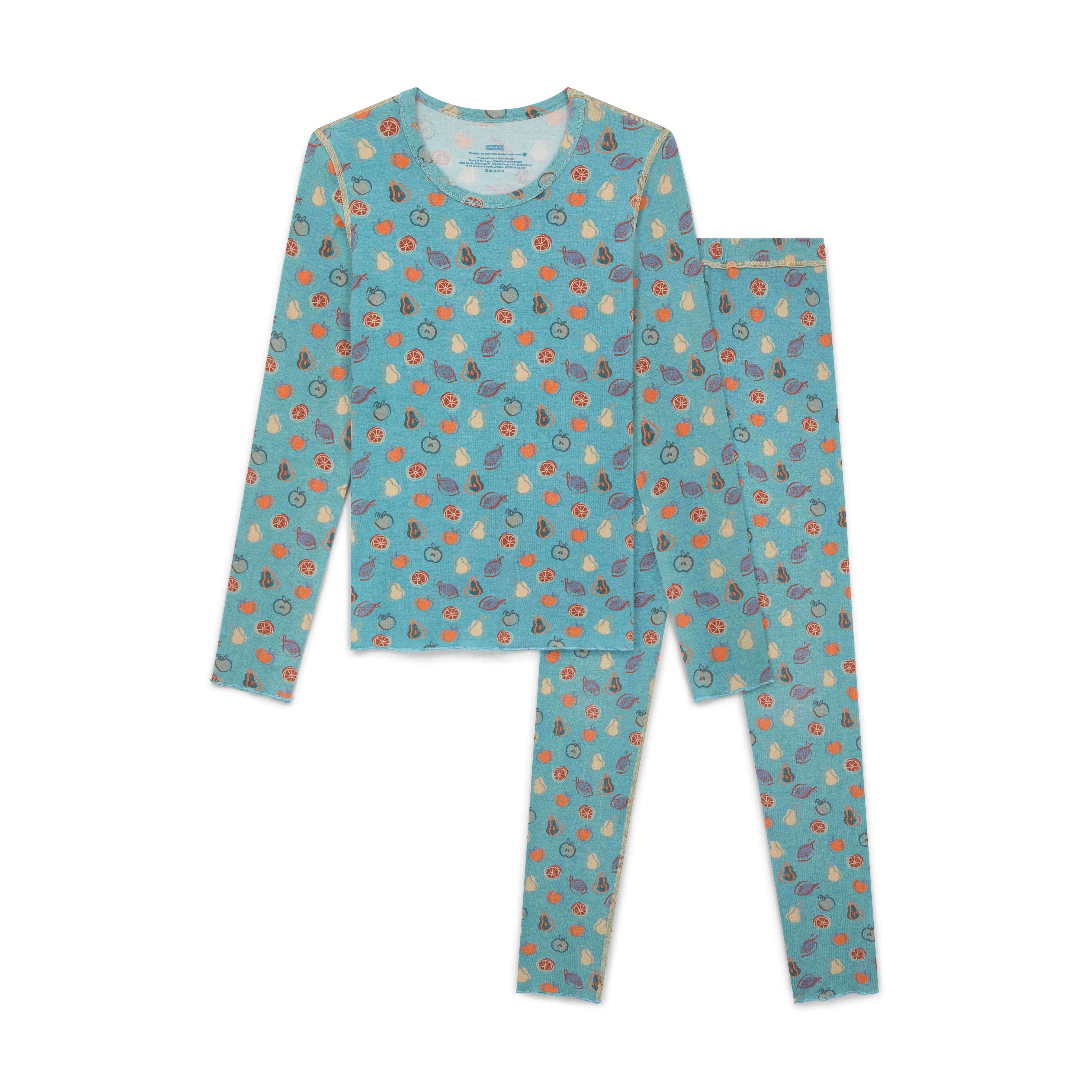 Unisex Long Sleeve Pyjamas - Fruit Splash