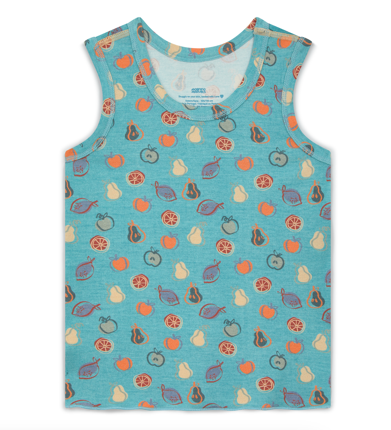 Unisex Kids' Vest - Turquoise Fruit Splash