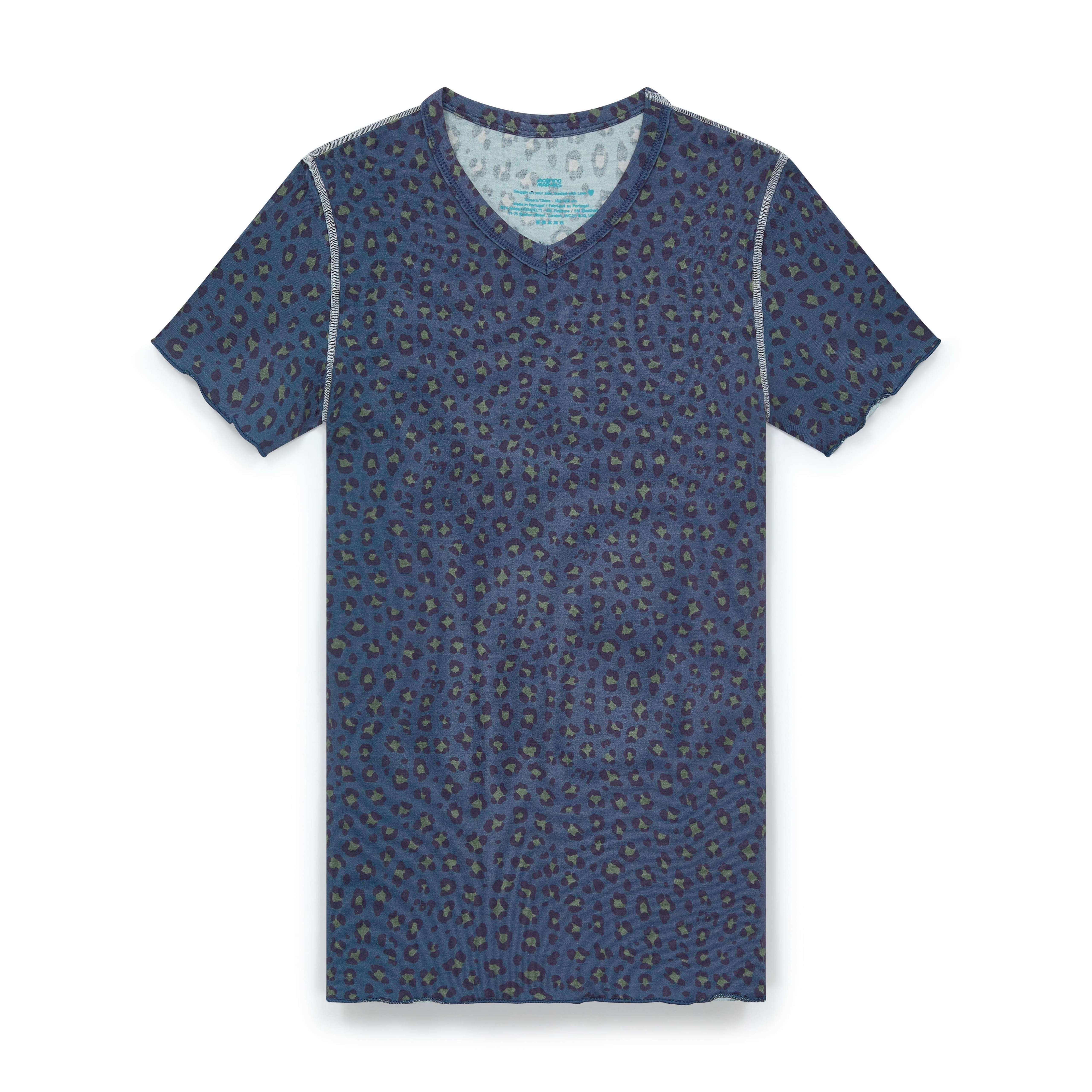 Unisex Short Sleeve Sensory Pyjamas – Leopard Print & Green set