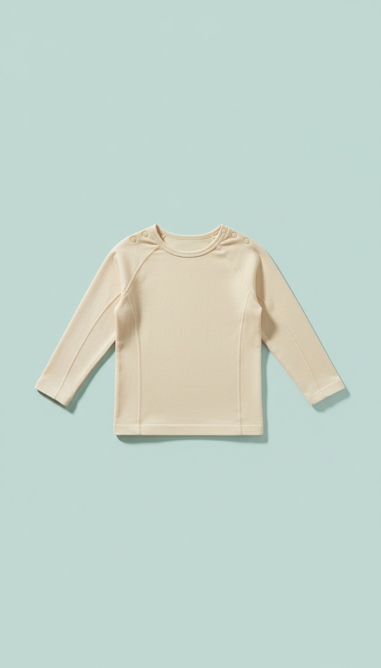 Seamless Long-Sleeve Tee Butter Cream