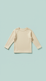 Seamless Long-Sleeve Tee Butter Cream